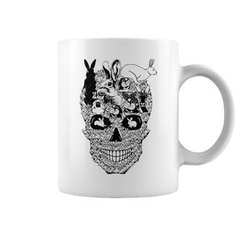 Matching Family Rabbit Skull Costume Halloween Bunny Coffee Mug | Mazezy