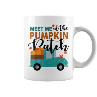 Meet Me At The Pumpkin Patch Women Girl Fall Halloween Halloween Coffee Mug | Mazezy