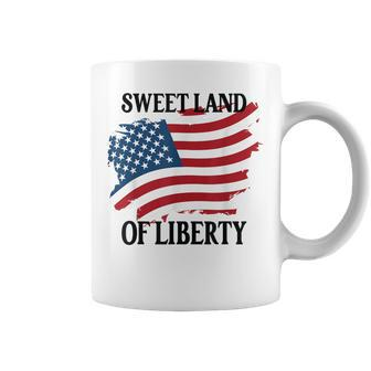 Memorial Day Sweet Land Of Liberty American Flag Coffee Mug - Seseable
