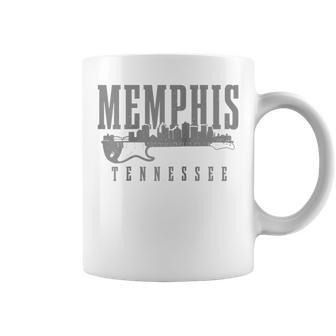 Memphis Tennessee Tn Pride Guitar Country Music Vintage Coffee Mug | Mazezy