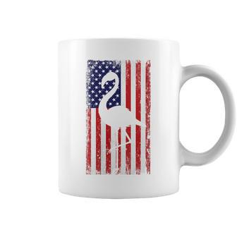 Men Women 4Th Of July Independence Day Flamingos Usa Flag Coffee Mug | Mazezy