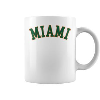 Miami Fl Throwback Sporty Classic Coffee Mug - Thegiftio UK