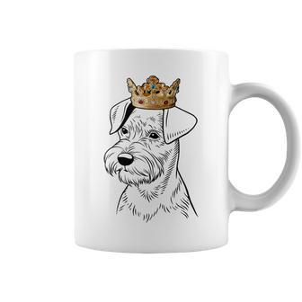 Miniature Schnauzer Dog Wearing Crown Coffee Mug | Mazezy