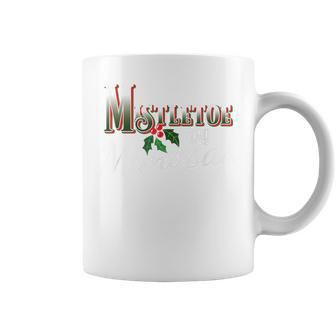 Mistletoe And Mimosas Christmas Party Holiday Novelty Coffee Mug - Monsterry