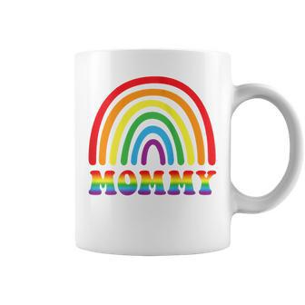 Mommy Rainbow Lgbt Flag Gay Pride Month Lesbian Mom Coffee Mug | Mazezy