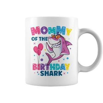 Mommy Of The Shark Birthday Mom Matching Family Coffee Mug - Monsterry UK