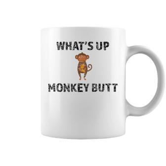 Monkey Whats Up Monkey Butt Coffee Mug | Mazezy