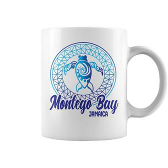 Montego Bay Jamaica Souvenirs Tribal Sea Turtle Vacation Coffee Mug - Seseable