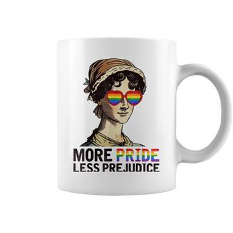 More Pride Less Prejudice Lgbt Gay Pride Month Coffee Mug - Thegiftio UK