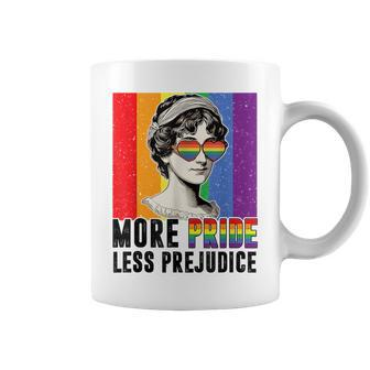 More Pride Less Prejudice Lgbt Pride Month Gay Proud Ally Coffee Mug | Mazezy