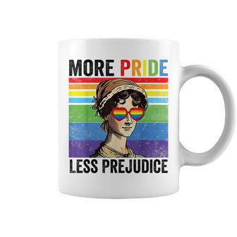 More Pride Less Prejudice Pride Month Coffee Mug - Monsterry