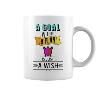 Motivational Quotes For Success Anon Setting Goals And Plans Coffee Mug | Mazezy CA