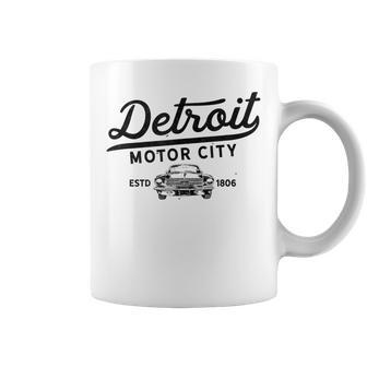 Motor City Muscle Car Detroit Novelty Gift Coffee Mug | Mazezy