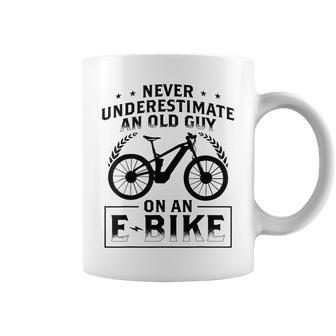 Mountain Bike Ebike Biker Dad Grandpa Cyclist Gift Ebike Gift For Mens Coffee Mug | Mazezy DE