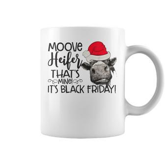 Move Heifer Black Friday Shopping Christmas Coffee Mug | Mazezy