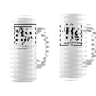 Mrs Est 2023 Just Married Wedding Wife Mr & Mrs Gifts Coffee Mug - Thegiftio UK