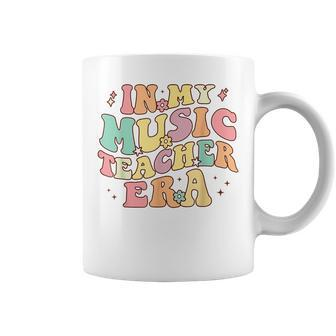 In My Music Teacher Era Retro Back To School First Day Coffee Mug | Mazezy