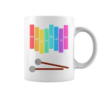 Music Xylophone Vintage Percussion Instrument Rainbow Color Coffee Mug | Mazezy