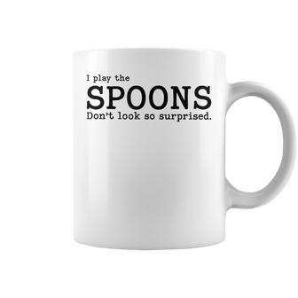 Musical Spoons Percussion I Play The Spoons Coffee Mug | Mazezy