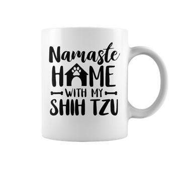 Namaste Home With Shih Tzu Shih Tzu Lover Coffee Mug | Mazezy
