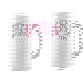 Nassau Bahamas Preppy Retro Throwback Pink Souvenir Coffee Mug - Seseable