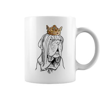 Neapolitan Mastiff Dog Wearing Crown Coffee Mug | Mazezy