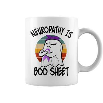 Neuropathy Is Boo Sheet Funny Ghost Vintage Funny Halloween Halloween Funny Gifts Coffee Mug | Mazezy