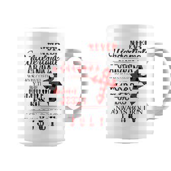 Never Underestimate A Grandma Who Is Covered Jesus In July Coffee Mug - Seseable