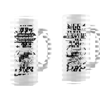 Never Underestimate A Man With Drums Drumming Instrument Coffee Mug - Seseable