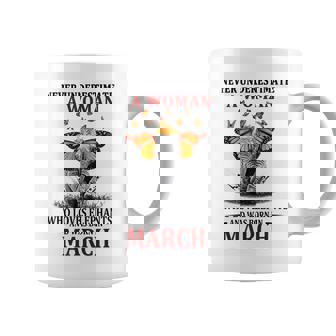 Never Underestimate A Woman Who Loves Elephants March Coffee Mug - Seseable