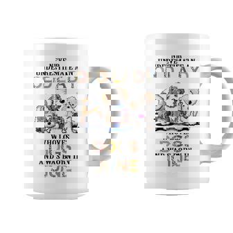 Never Underestimate An Old June Lady Who Loves Dogs Coffee Mug | Mazezy