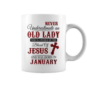 Never Underestimate An Old Lady Who Is Covered By The Blood Coffee Mug | Mazezy