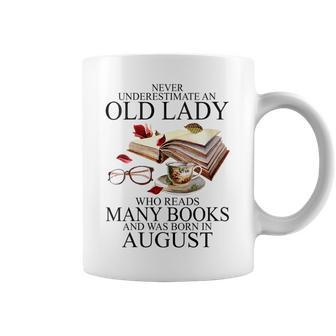 Never Underestimate An Old Lady Who Reads Many Books Gift For Womens Coffee Mug | Mazezy