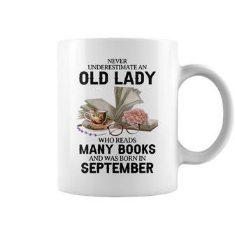 Never Underestimate An Old Lady Who Reads Many Books Women Gift For Womens Coffee Mug - Seseable