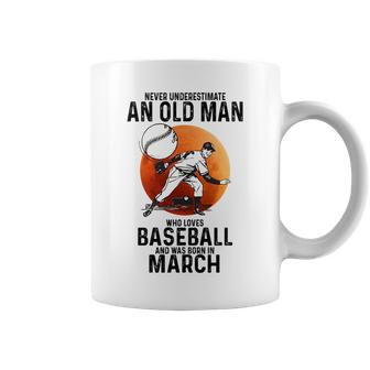 Never Underestimate An Old Man Who Loves Baseball April Coffee Mug - Seseable