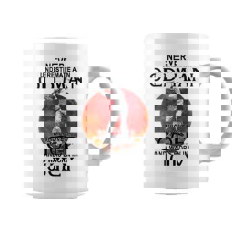 Never Underestimate An Old Man Who Loves Golf Old Man Funny Gifts Coffee Mug | Mazezy