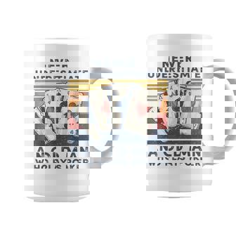 Never Underestimate An Old Man Who Plays Poker Gift For Mens Coffee Mug - Seseable