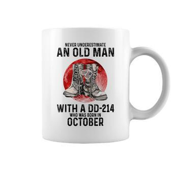 Never Underestimate An Old Man With A Dd214 October Coffee Mug - Seseable