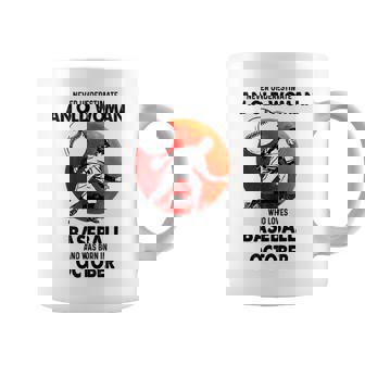 Never Underestimate An Old Woman Love Baseball October Old Woman Funny Gifts Coffee Mug | Mazezy