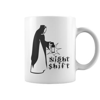 Night Shift Scary Nun Nightshift Worker Coffee Mug | Mazezy