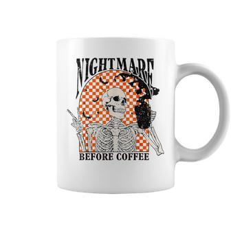 Nightmare Before Coffee Skeleton Halloween Spooky Season Coffee Mug - Monsterry CA