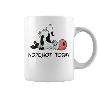 Nope Not Today Cow Lovers Coffee Mug | Mazezy