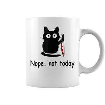 Nope Not Today Cat Cat Lovers For Wmen And Men Coffee Mug - Monsterry DE