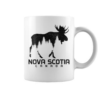 Nova Scotia Canada Vintage Moose Souvenir Coffee Mug | Mazezy