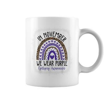 In November We Wear Purple Epilepsy Awareness Month Coffee Mug - Monsterry DE