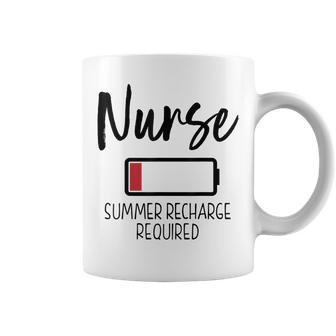 Nurse Summer Recharge Required Funny Coffee Mug - Thegiftio UK