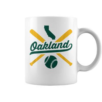 Oakland Baseball Vintage California State Pride Love City Coffee Mug | Mazezy