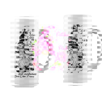 In October We Wear Pink Gnomes Breast Cancer Awareness Coffee Mug | Mazezy