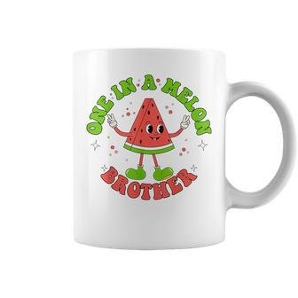 One In A Melon Brother Cool Summer Watermelon Family Matchin Coffee Mug | Mazezy DE
