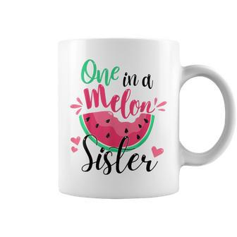 One In A Melon Sister Summer Birthday Party Matching Family Coffee Mug | Mazezy